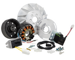 Accensione elettronica SIP PERFORMANCE by VAPE, SPORT, per Vespa 125 VNA, VNB, GT, GTR, Super, TS 1°, 150 VBA, VBB, GL, Sprint, Super, volano ca.: 1600g in alluminio CNC, 9 bobine, 12 magneti, 12V, AC 110 watt, anticipo variabile