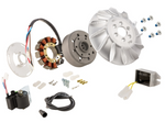 Accensione elettronica SIP PERFORMANCE by VAPE, SPORT, per Vespa 125 VNA, VNB, GT, GTR, Super, TS 1°, 150 VBA, VBB, GL, Sprint, Super, volano ca.: 1600g in alluminio CNC, 9 bobine, 12 magneti, 12V, AC 110 watt, anticipo variabile