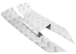 Set pedane in alluminio mandorlato SIP per Vespa 50 90 125 primavera et3 special