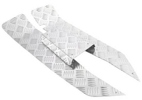 Set pedane in alluminio mandorlato SIP per Vespa 50 90 125 primavera et3 special