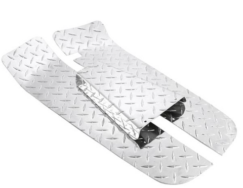 SET pedane in alluminio mandorlato "Diamantato" SIP per Vespa PX80-200, '98, MY, '11, T5