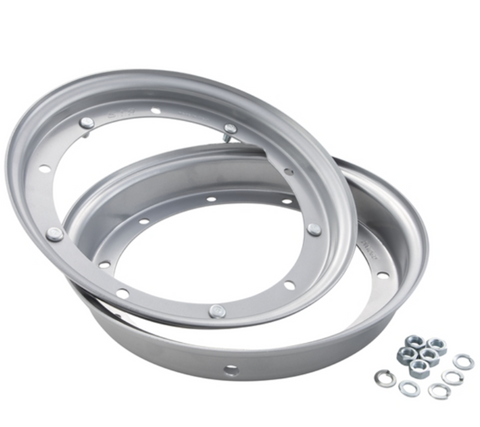 Cerchio in acciaio 2.10-10 scomponibile ARGENTO SIP Vespa 50 Special, 125 ET3 Primavera, Sprint, GT, GL, TS, Rally, PX, PK, T5