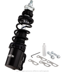 Ammortizzatore SIP PERFORMANCE 2.0 anteriore per Vespa PK 50-125 XL, corpo: nero, molla: nera, precarico molla regolabile, alluminio, l=185 mm