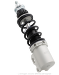 Ammortizzatore SIP PERFORMANCE 2.0 anteriore per Vespa PK 50-125 XL, corpo: argento OPACO, molla: nera, precarico molla regolabile, alluminio, l=185 mm