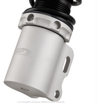 Ammortizzatore SIP PERFORMANCE 2.0 anteriore per Vespa PK 50-125 XL, corpo: argento OPACO, molla: nera, precarico molla regolabile, alluminio, l=185 mm