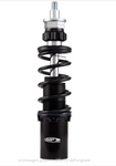 Ammortizzatore SIP PERFORMANCE 2.0 anteriore per Vespa PK 50-125 XL, corpo: nero, molla: nera, precarico molla regolabile, alluminio, l=185 mm