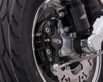 Ammortizzatore SIP PERFORMANCE 2.0 anteriore per Vespa PK 50-125 XL, corpo: nero, molla: nera, precarico molla regolabile, alluminio, l=185 mm