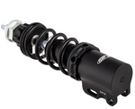 Ammortizzatore SIP PERFORMANCE 2.0 anteriore per Vespa PK 50-125 XL, corpo: nero OPACO, molla: nera, precarico molla regolabile, alluminio, l=185 mm