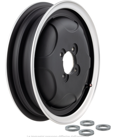 Cerchio in lega tubeless SIP 2.15-10 NERO OPACO  Vespa 150 GS VN VMA VBA conversione 8” a 10”