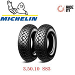 Coppia Pneumatici Michelin 3 50 10 S83 Vespa PX SPRINT - Lambretta