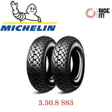 Coppia Pneumatici Michelin 3 50 8 S83 Vespa * VNB VNA VL VBB SUPER