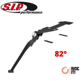 CAVALLETTO LATERALE VESPA PX 125 150 200 T5 PK 50 1977-2017 SIP 82 GRADI NERO