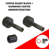 COPPIA SILENT BLOCK MOTORE + GOMMINO CARTER  Supporto motore VESPA 50 SPECIAL L R N PK S XL HP
