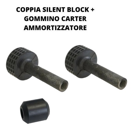 COPPIA SILENT BLOCK MOTORE + GOMMINO CARTER  Supporto motore VESPA 50 SPECIAL L R N PK S XL HP