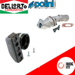 Collettore Lamellare  3 FORI POLINI 19 19 CON FILTRO POLINI VESPA PK 50 XL