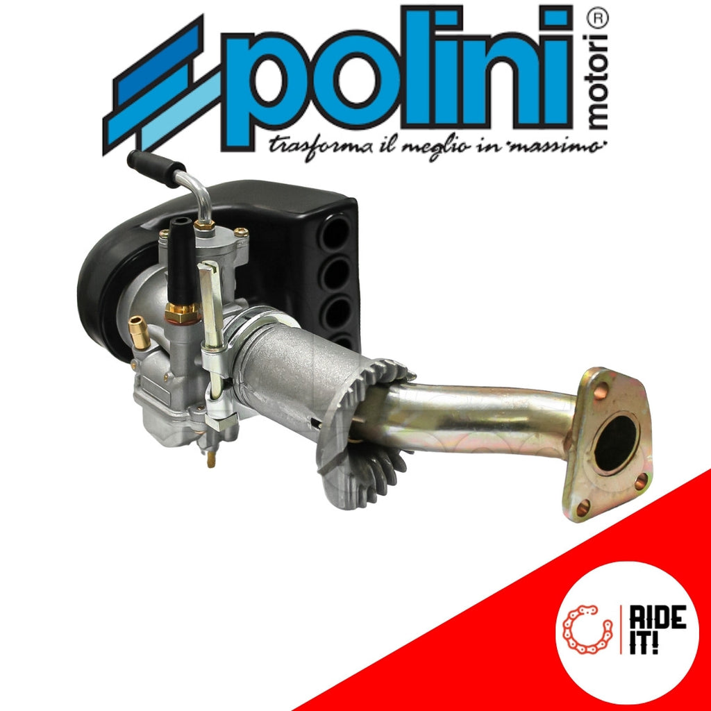 RIDEIT Carburatore Completo CP21 Colletore Bocchettone POLINI