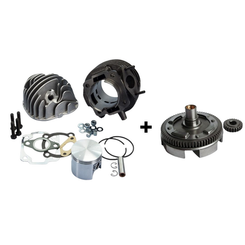 KIT Cilindro Gruppo 102 CC 55mm POLINI + Campana 24 72 VESPA 50 SPECIAL R L N PK