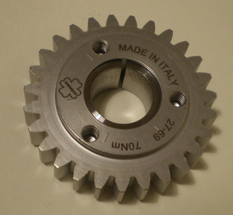 Pignone primaria completo z=28 CRIMAZ per corona z 67-68 denti dritti Vespa SMALLFRAME