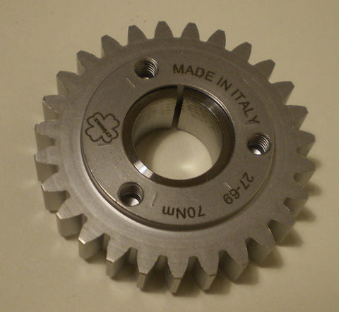 Pignone primaria completo z=29 CRIMAZ per corona z 67-68 denti dritti Vespa SMALLFRAME