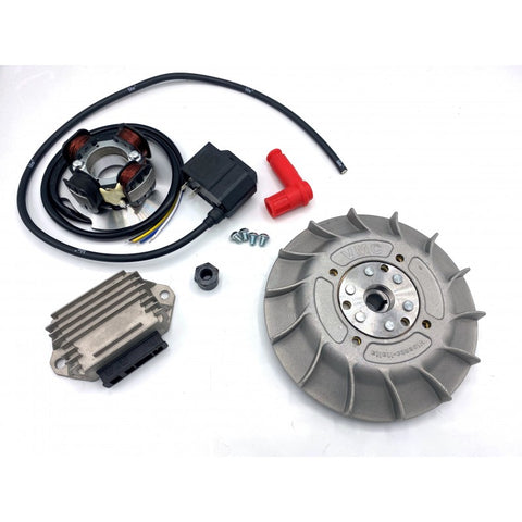 Accensione Elettronica VMC Cono 19 ANTICIPO VARIABILE, ventola alluminio Per Vespa Small Frame