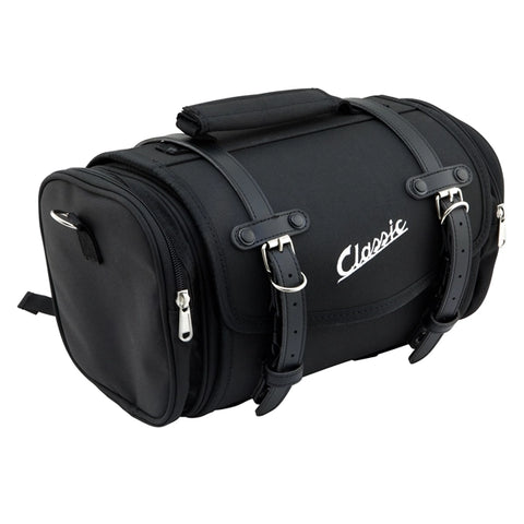 Borsa bauletto valigia SIP CLASSIC in naylon nera per portapacchi vespa e lambretta