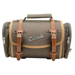 Borsa bauletto valigia SIP CLASSIC in CANVAS VERDE OLIVA per portapacchi vespa e lambretta