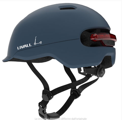 Casco LIVALL C20 CASCO BICICLETTA MONOPATTINO ELETTRICO E-SCOOTER LED BLU