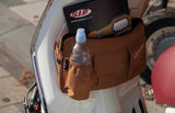 Borsa Portaoggetti Marrone Sip Sportello Bauletto Anteriore Per Vespa e Lambretta
