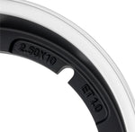 Cerchio tubeless 2.50-10” sip performance 2.0 Nero con bordo lucido vespa Vespa 50 Special, 125 Et3, Primavera, PK, PX, Rally,  PE, Sprint, GT, GS