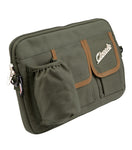Borsa Portaoggetti Verde oliva in canvas Sip Sportello Bauletto Anteriore Per Vespa e Lambretta