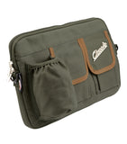 Borsa Portaoggetti Verde oliva in canvas Sip Sportello Bauletto Anteriore Per Vespa e Lambretta