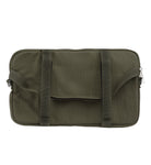 Borsa Portaoggetti Verde oliva in canvas Sip Sportello Bauletto Anteriore Per Vespa e Lambretta