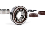 Kit cuscinetti e paraolio per albero motore -BGM ORIGINAL- Vespa V50, PV125, ET3, PK50, PK80, PK125 - 1x 6303 + 1x NU204 - compresi O-Ring