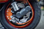 Pinza freno SIP 2 pistoncini Ø 31,5 mm, ARANCIONE , Vespa PX '98, MY, '11, kit GRIMECA