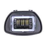 FANALE COMPLETO ANTERIORE 3 LENTI FORMA RETTANGOLO EVOK IRON LED PER PIAGGIO VESPA GL-SPRINT-180 SS