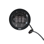 FANALE COMPLETO ANTERIORE LED FONDO NERO EVOK IRON LED PER PIAGGIO SI FL2
