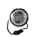 FANALE COMPLETO ANTERIORE IRON LED FONDO ARGENTO EVOK PIAGGIO VESPA 50CC N/L/R