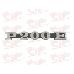 Targhetta laterale "P200E"