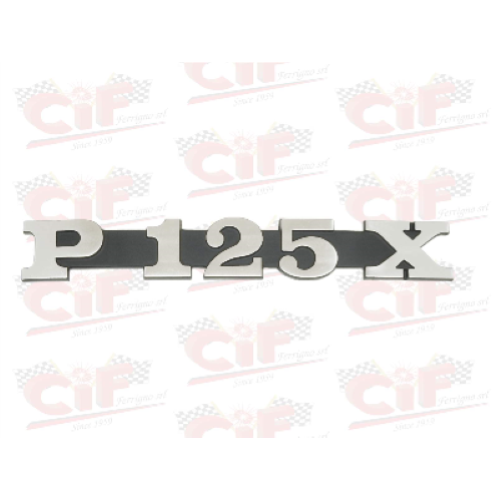 Targhetta laterale "P125X"