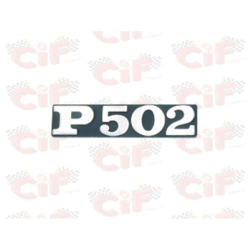 Targhetta "P 502" per APE P 502