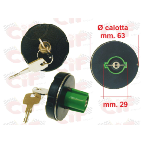 Tappo serbatoio carburante per APE 50 EURO 2 (2^ versione serbatoio in plastica)