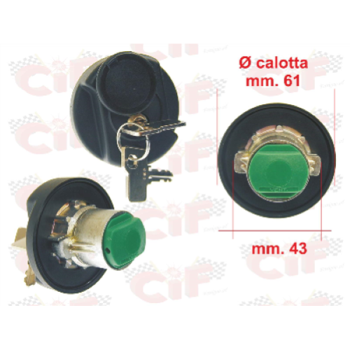 Tappo serbatoio carburante per APE TM BENZINA E DIESEL - TM P602 220 (1982-1983) - TM P703 - P703V - FL2 220 (1984-2005)