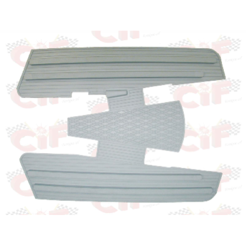 Tappeto pedana in gomma grigio Vespa VNA-VNB-VBB-SUPER-GT-GTR-TS-GL-SPRINT-SV-RALLY-160GS-180SS