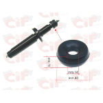 Tampone gommino inferiore battuta ammortizzatore posteriore tipo GRANDE d.14x40x15 mm per APE 50-TL2-TM1