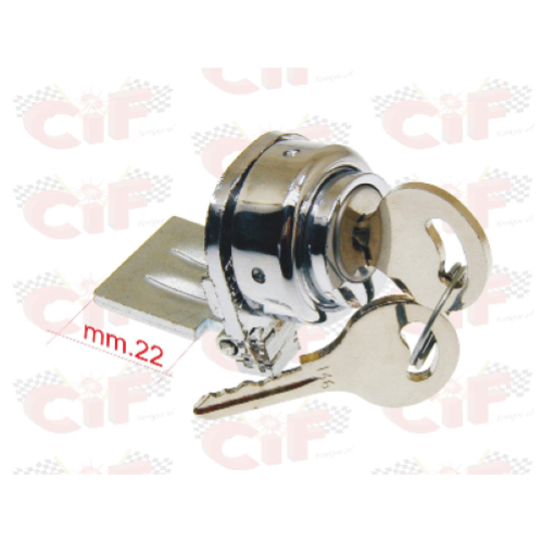 Serratura bloccasterzo anni 60 - Vespa 125 VNA1T-VNA2T, VNB1T..VNB6T, 150 VBA1T, VBB1T-2T
