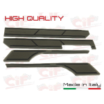 Serie paracolpi in gomma adesivi per cofani e parafango anteriore Vespa PX-PE-'98-MY-'11 - NERI