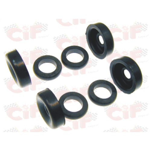 Serie gommini cilindretto freni Anteriori ( 8 pezzi ) per APE MP - APE CAR / Posteriore APE TM 703