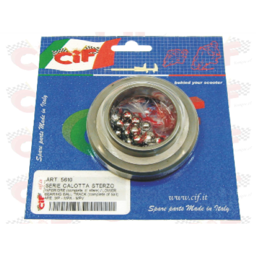 Serie calotta sterzo inferiore completa di sfere per APE MP - MPA - MPV - CAR