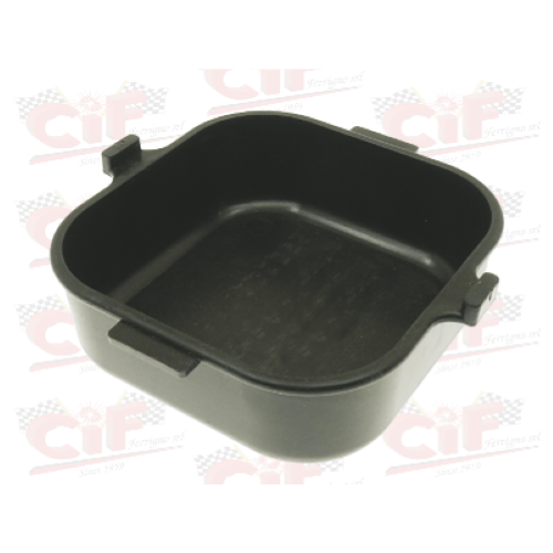 Scatola porta attrezzi quadrata, colore nero in plastica per ciclomotore Piaggio CIAO SC