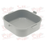 Scatola porta attrezzi quadrata, colore grigio in plastica per ciclomotore Piaggio CIAO SC